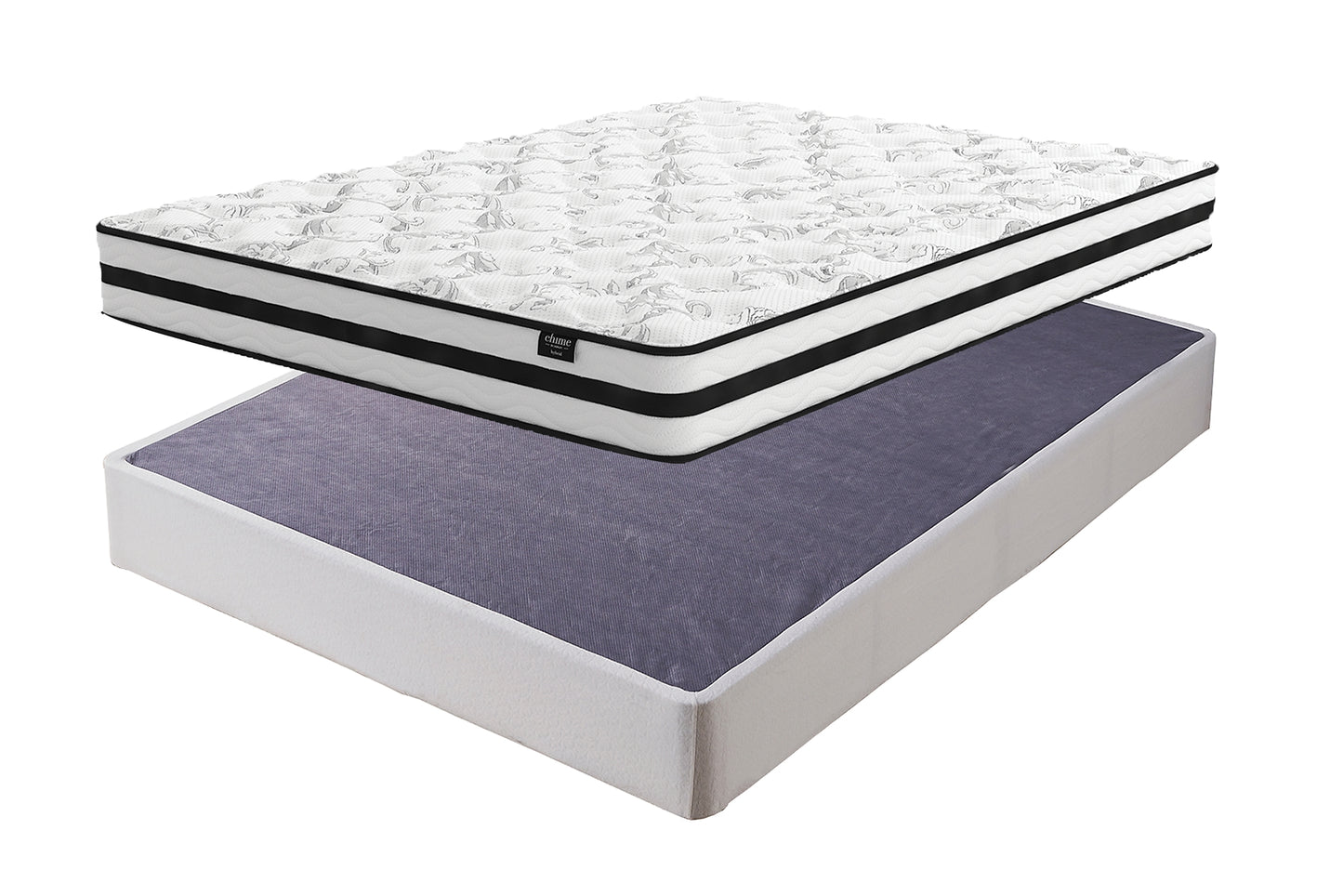 8 Inch Chime Innerspring Mattress with Foundation