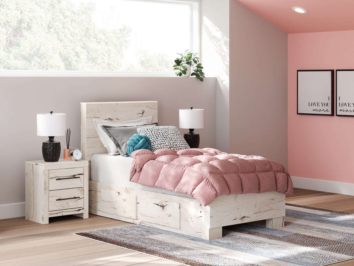 Lawroy  Panel Bed With Storage