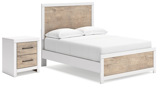 Charbitt Full Panel Bed with Nightstand