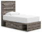 Graystorm  Panel Storage Bed