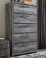 Baystorm King Panel Bed with Mirrored Dresser, Chest and Nightstand