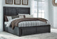 Foyland Queen Panel Storage Bed with Mirrored Dresser, Chest and Nightstand